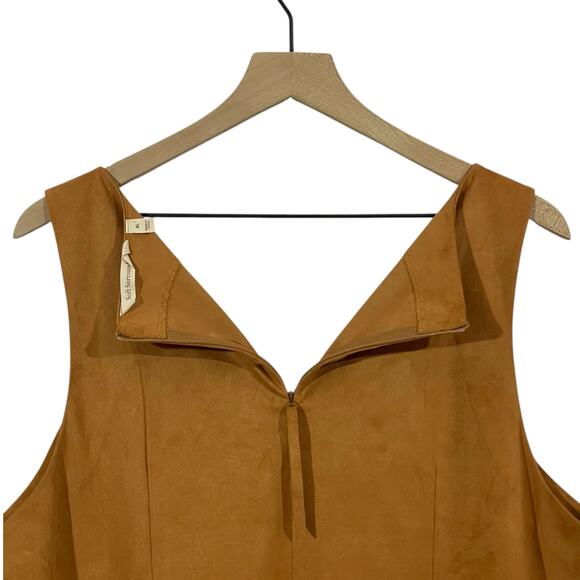 Soft Surroundings Constance Faux Suede Tank - Brown Sugar - XL - Picture 11 of 14